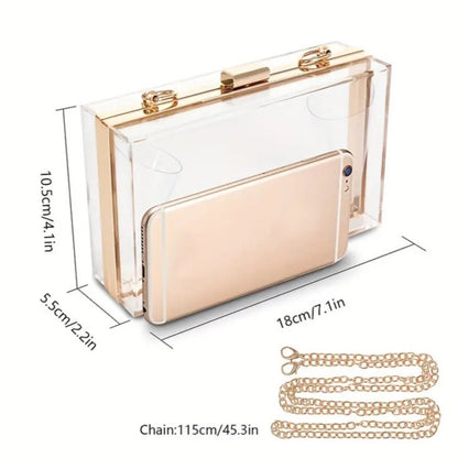 Clear Clutch (Gold Hard Clasp)