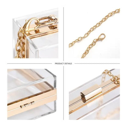 Clear Clutch (Gold Hard Clasp)