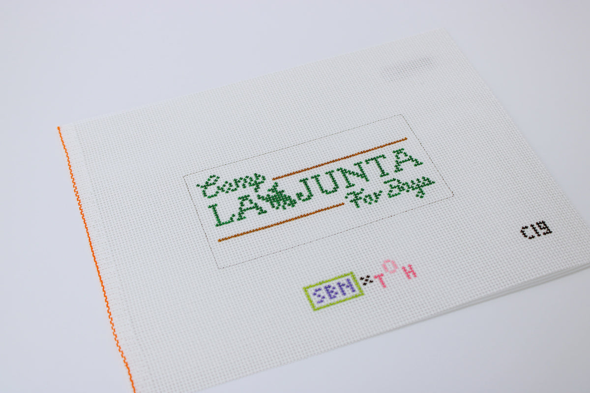 Camp La Junta For Boys (OTH for Susan Battle Needlepoint)