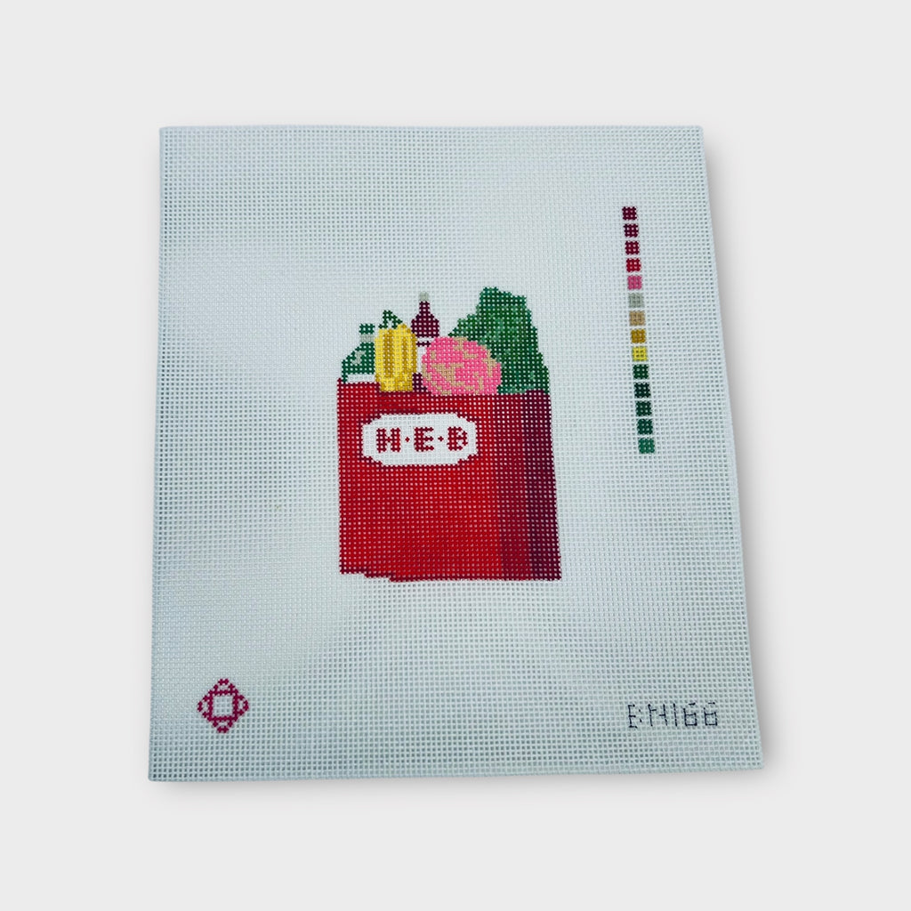 Grocery Bag Needlepoint Canvas
