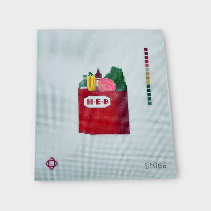 Grocery Bag Needlepoint Canvas