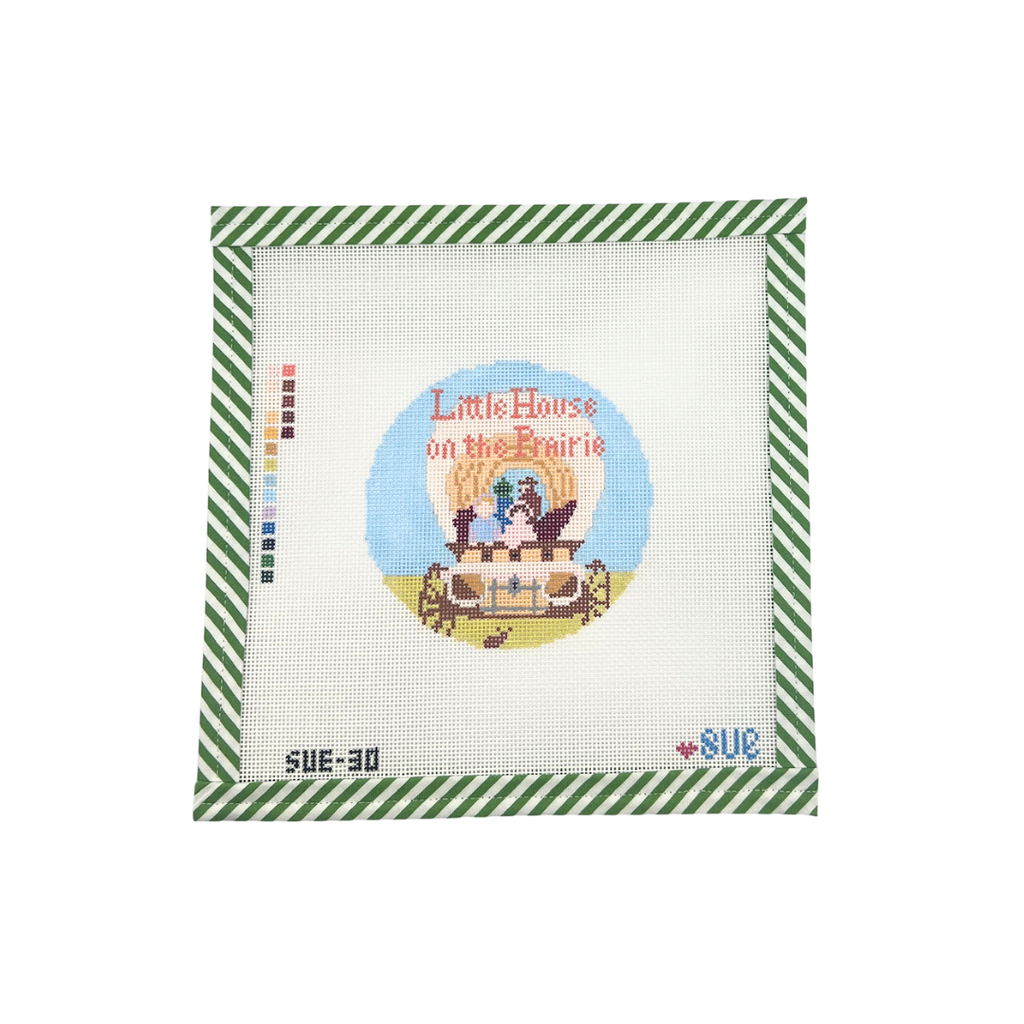 Little House on the Prairie (The Stitching Sue) (Atlantic Blue Canvas)