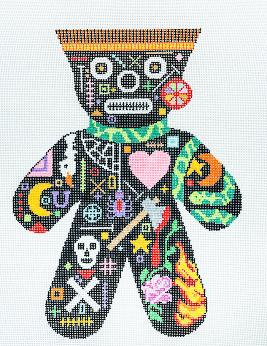 Voodoo Doll Pumpkin and Ghost (NeedleNola)