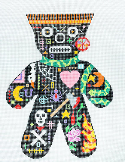 Voodoo Doll Pumpkin and Ghost (NeedleNola)