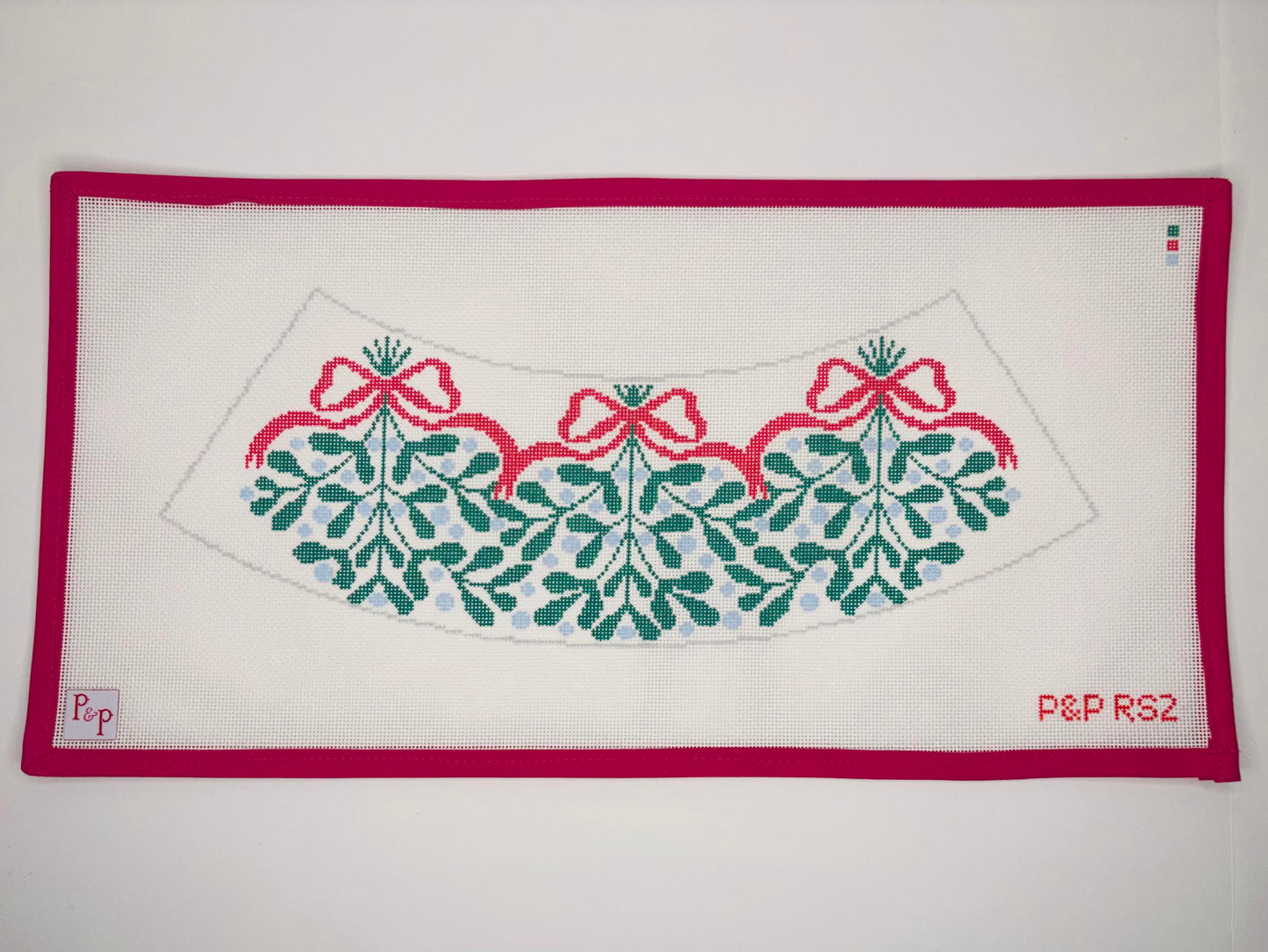 Red Bow Mistletoe Lampshade (Penny & Penny)