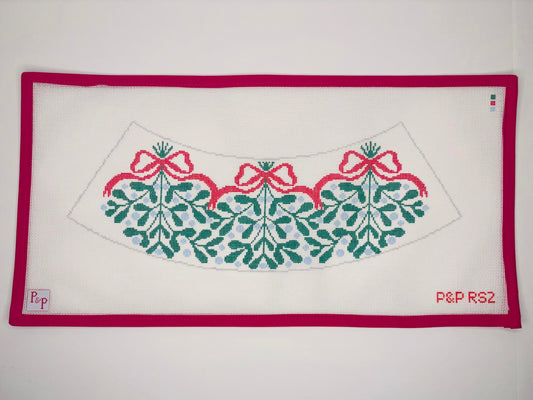 Red Bow Mistletoe Lampshade (Penny & Penny)