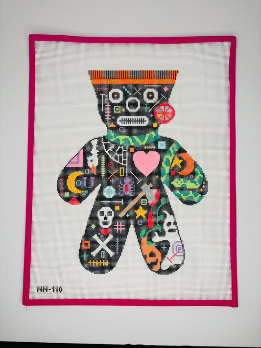 Voodoo Doll Pumpkin and Ghost (NeedleNola)