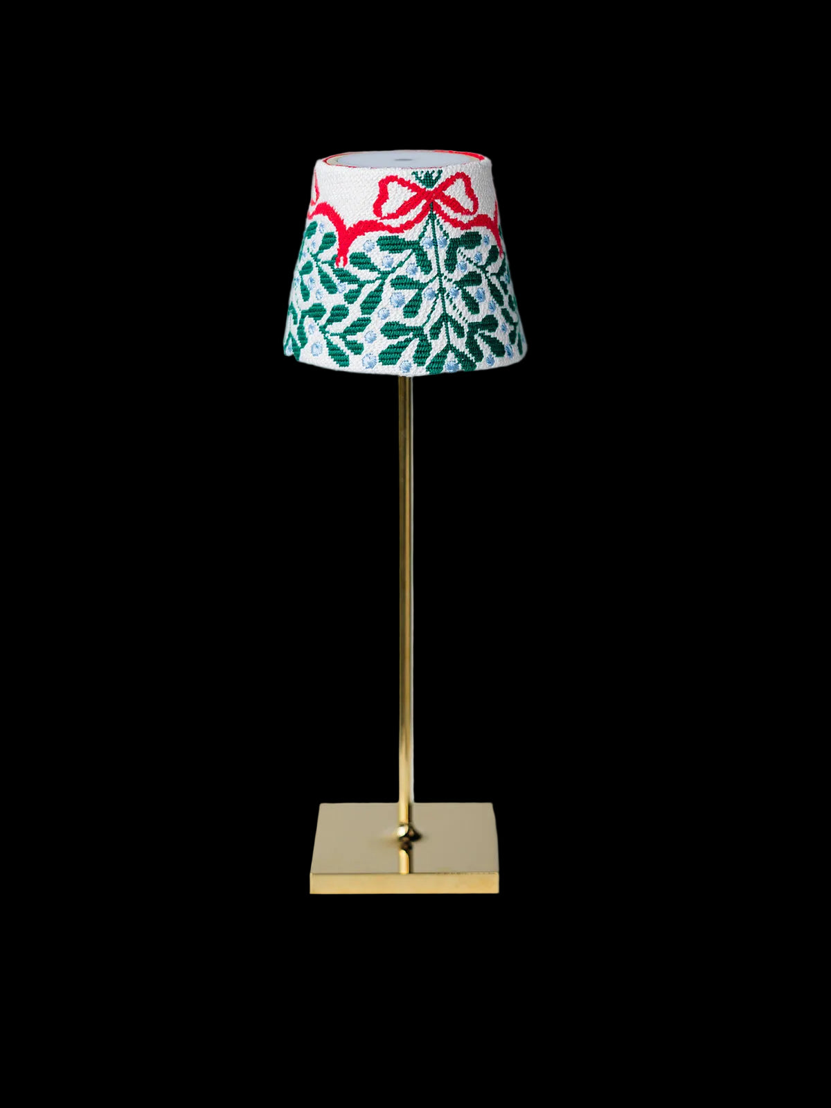 Red Bow Mistletoe Lampshade (Penny & Penny)