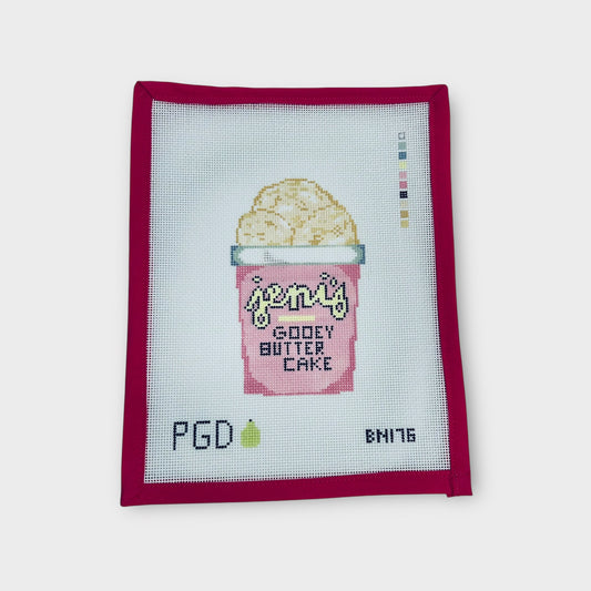 Jeni's Gooey Butter cake  Needlepoint Ornament Canvas