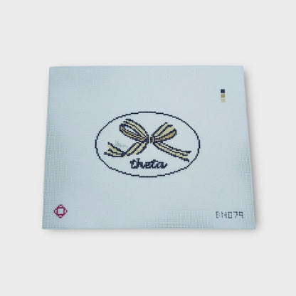 Theta Needlepoint Ornament Canvas